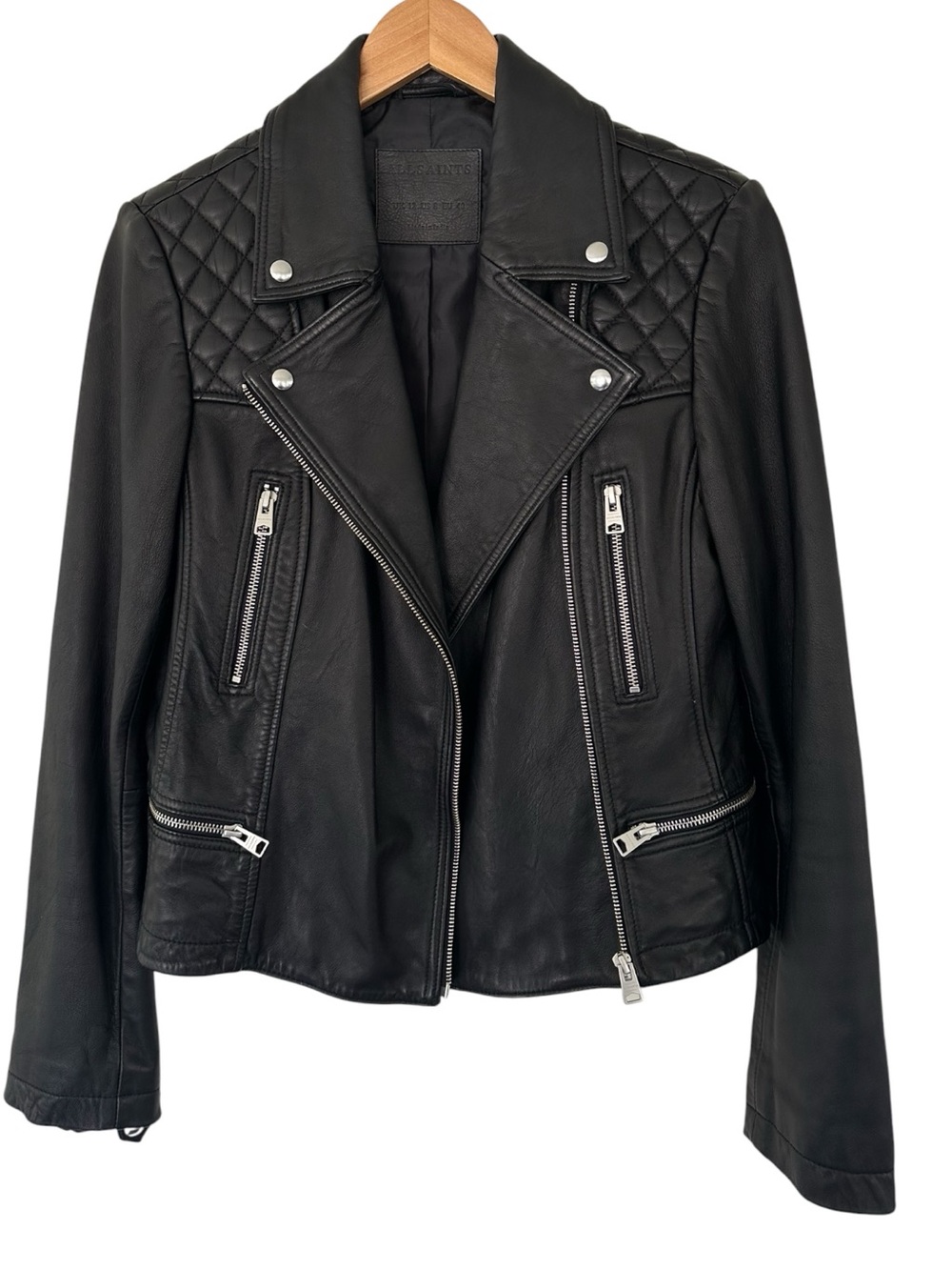 AllSaints • Catch Leather Biker Jacket